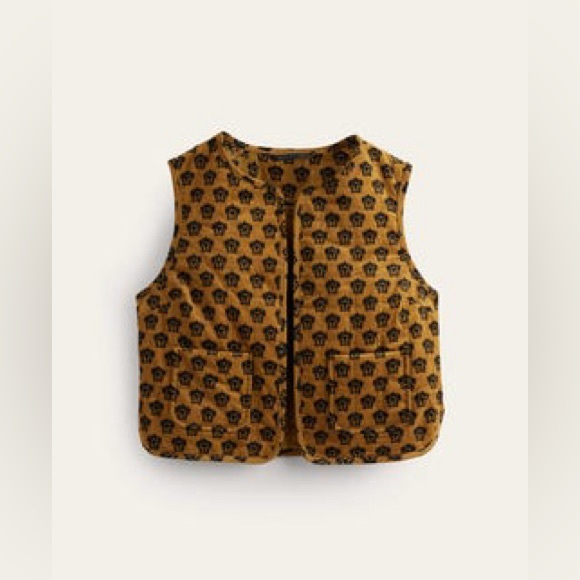 BODEN Cord Vest in Golden Olive Lily UK 10 / US 6 - Picture 4 of 8